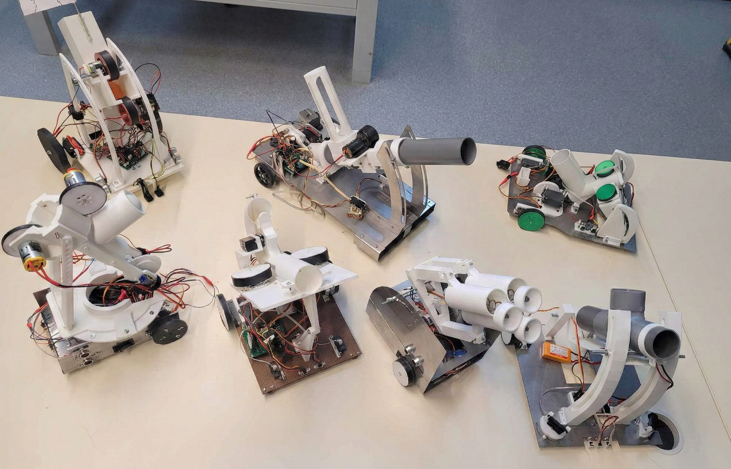 PCB ATmega ping-pong robot